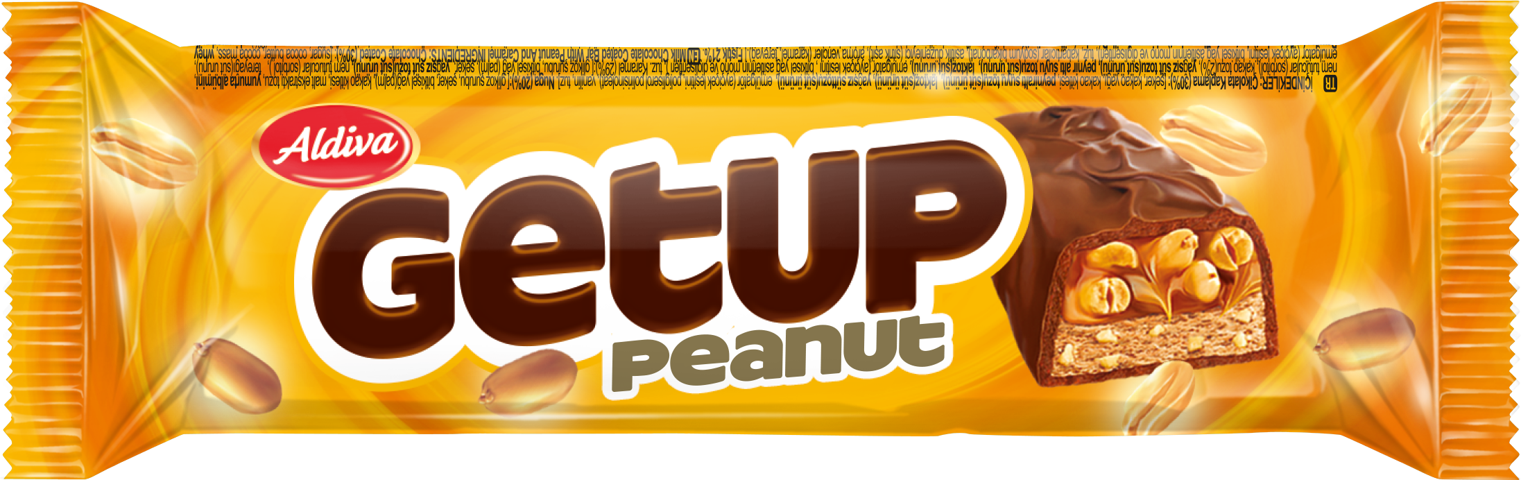 Get UP Cocoa Coated Peanut and Caramel Covered Bar